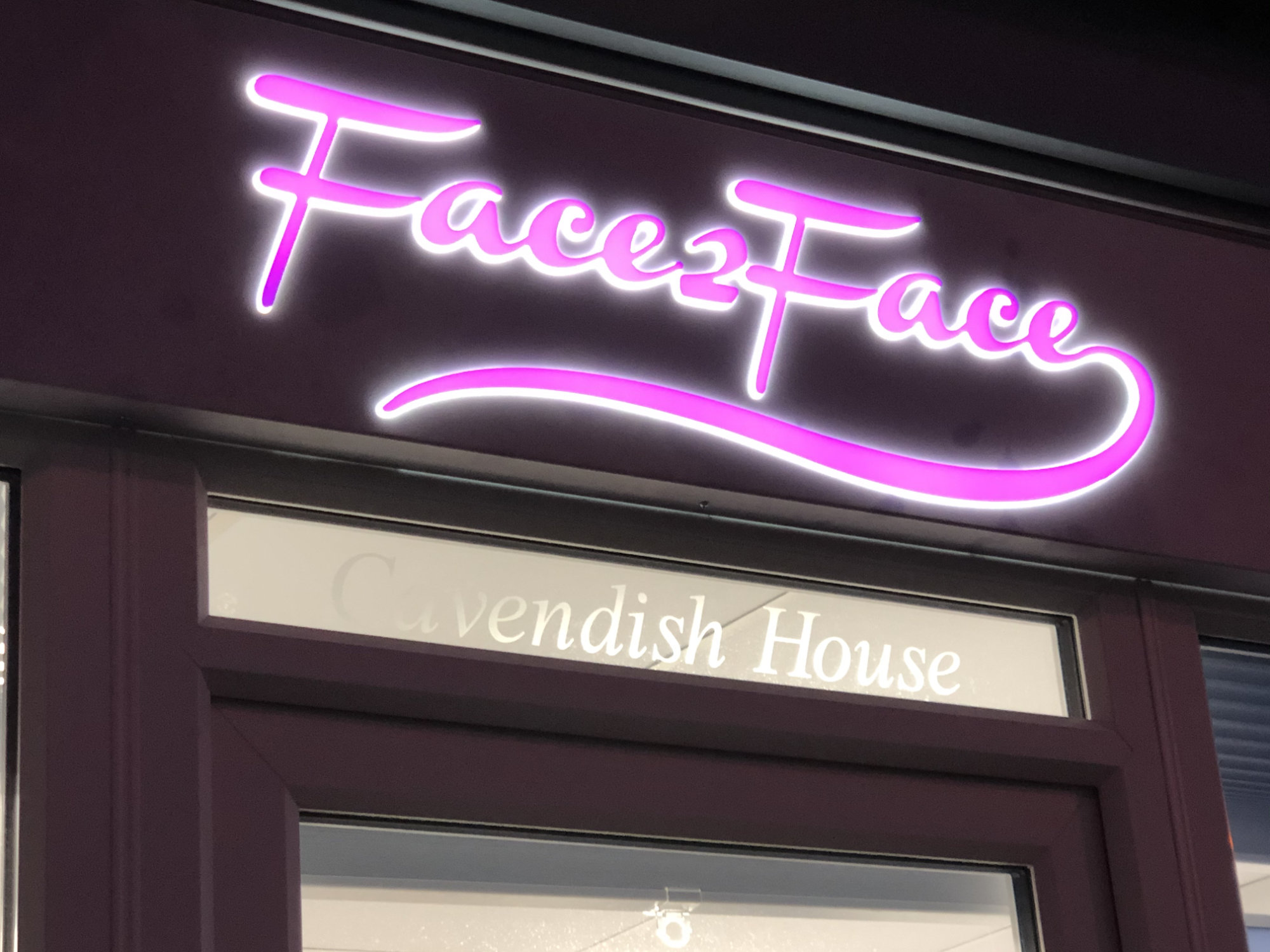 Face2Face sign