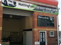 Nottingham Car Body Repair Centre sign